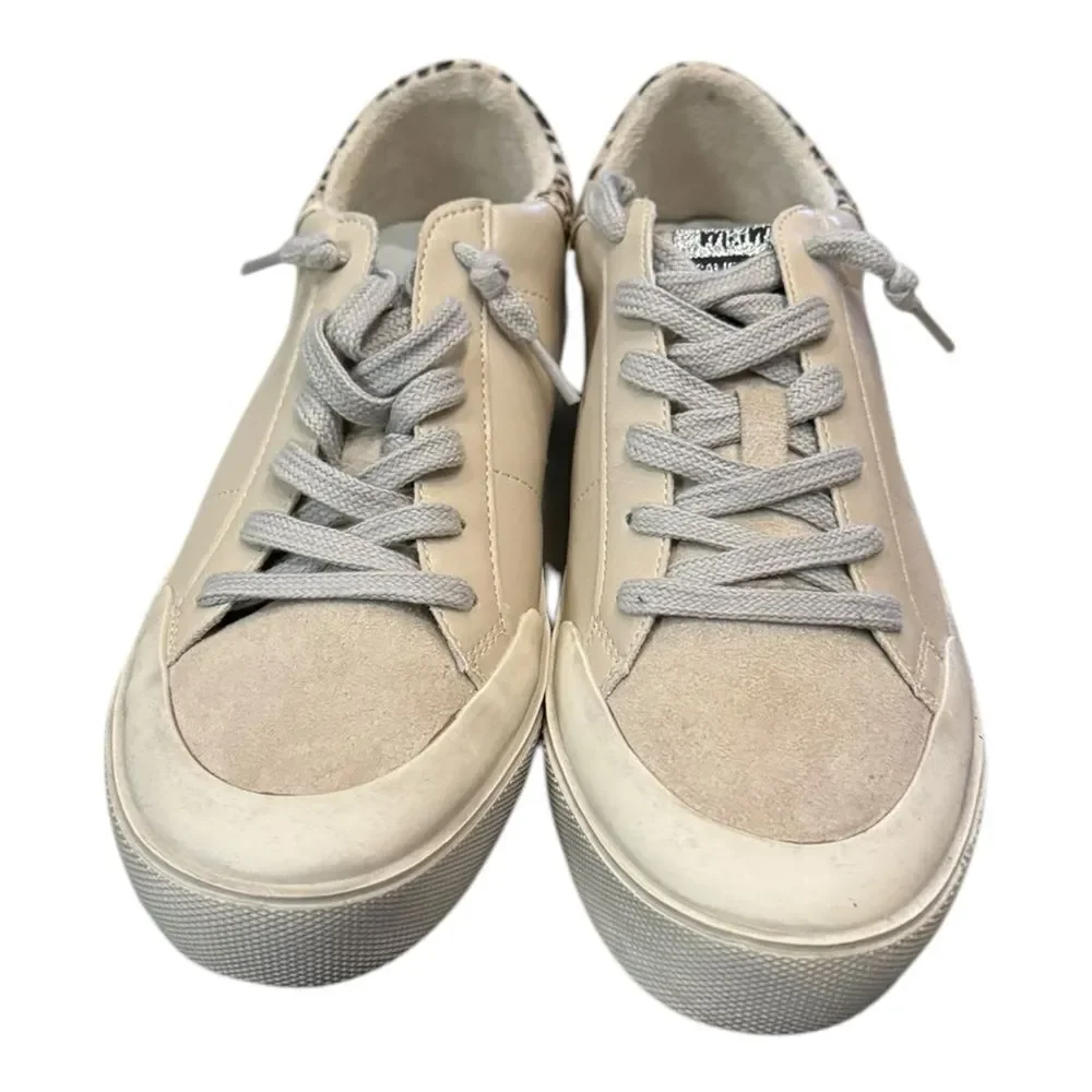 Mi.iM Women's Miracle Miles Amber Beige Leather Sneakers 7.5